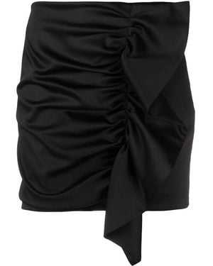 P.A.R.O.S.H. Alice Ruffled Mini Skirt - Black
