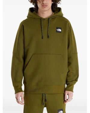 The North Face Logo-Patch Hoodie - Green