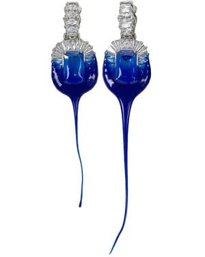 OTTOLINGER Diamond Dip Ohrclips - Blau