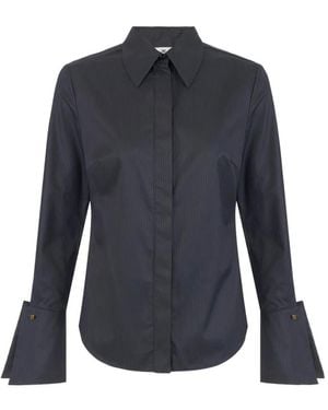 Elisabetta Franchi Cotton Striped Shirt - Blue