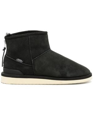 Suicoke Els Suede Ankle Boots - Black