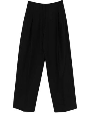 Sportmax Pleated-Front Pants - Black