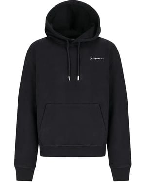 Jacquemus Signature Logo Hoodie - Black