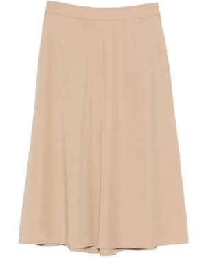 Marc O' Polo A-Line Slit Skirt - Natural