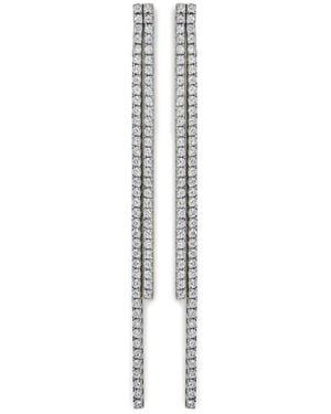 Jewels Aficionado 18Kt Diamond Drop Earrings - White