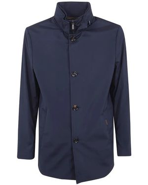 Moorer Button Jacket - Blue