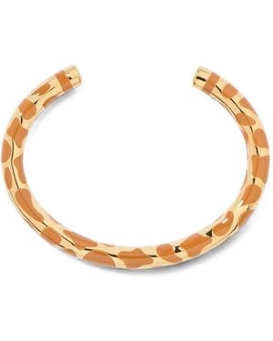 Aurelie Bidermann Positano Giraffe-Print Bracelet - Metallic
