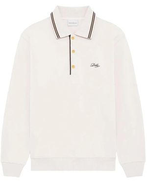 Drole de Monsieur Drôle Logo-Embroidered Polo Shirt - White