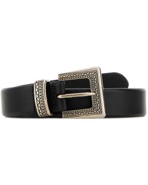 Prada Leather Belt - White