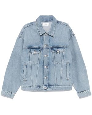 Agolde Light Front Button Fastening Stefano Jacket - Blue