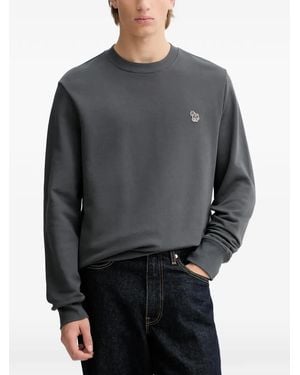 Paul Smith Embroidered Zebra Sweatshirt - Gray