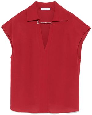 Patrizia Pepe クレープ ブラウス - レッド