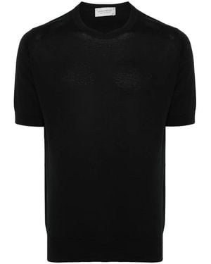 John Smedley Short-Sleeve T-Shirt - Black