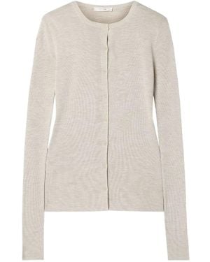 The Row Josette Button Cardigan - White