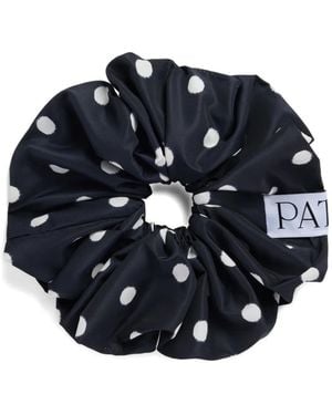 Patou Polka-Dot Volume Scrunchie - Blue