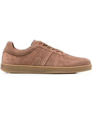 Alberto Gozzi Suede Panelled Sneakers - Marron