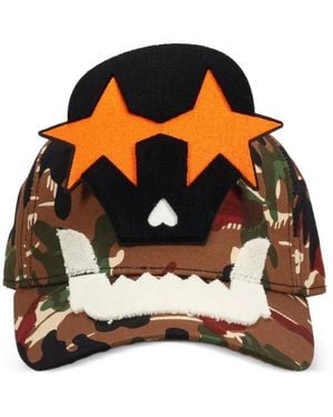 Walter Van Beirendonck Casquette À Motif Camouflage - Noir