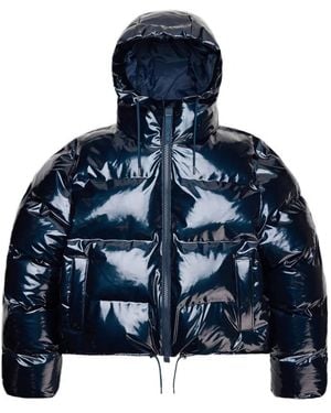 Rains High-shine puffer jacket - Blau