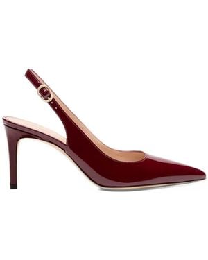 Stuart Weitzman Stuart Power Patent-Leather Pumps - Rosso