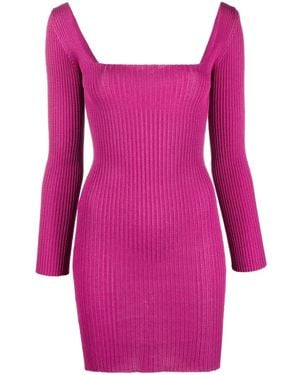 a. roege hove Ribgebreide Mini-Jurk - Roze