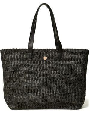 Twinset Top-Handle Tote Bag - Black