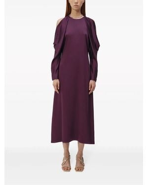 Jonathan Simkhai Lovisa Cold-Shoulder Midi Dress - Purple