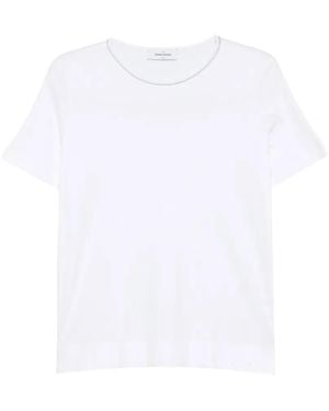 Gran Sasso Embellished-Neck T-Shirt - White