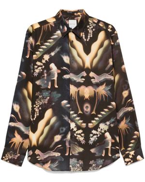 Paul Smith プリント シャツ - ブラック