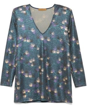 Siyu Printed Top - Blue