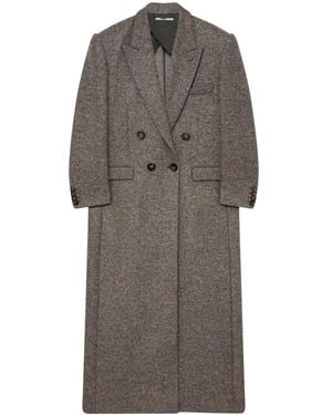 Stella McCartney Double-Breasted Long Coat - Grey