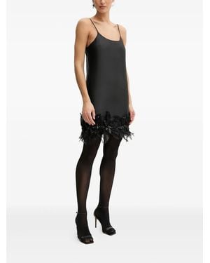 Silvian Heach Vestido corto con aplique floral - Negro