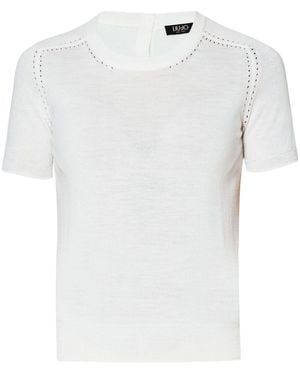 Liu Jo Virgin Wool Top - White