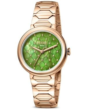 Ferré Classic 32Mm Watch - Green