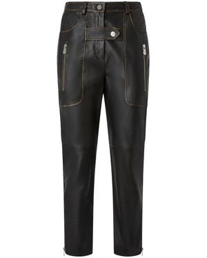 Pinko Leather Pants - Black