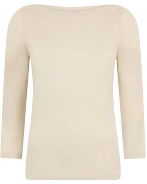 Malo Boat-Neck Jumper - Natural