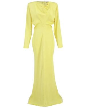 Stella McCartney Cowl-Neck Maxi Dress - Yellow