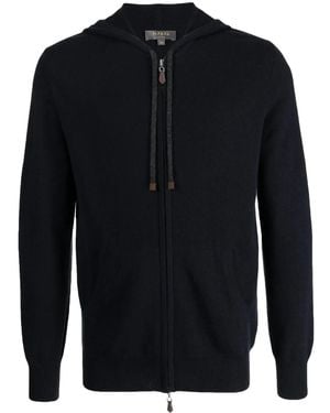 N.Peal Cashmere Kapuzenjacke Aus Kaschmir - Blau