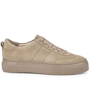 Agl Attilio Giusti Leombruni Cecilia Grosgrain-Lace Trainers - Natural