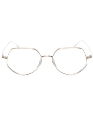 Kame Mannen Occhiali Con Montatura Geometrica - Bianco