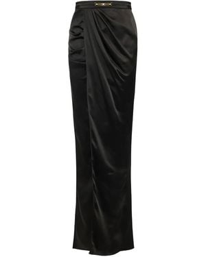 Elisabetta Franchi Slit Maxi Skirt - Black