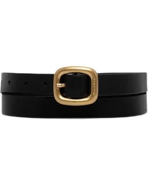 Marc O' Polo Adina Buckle-Fastening Leather Belt - White