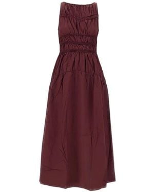 Faithfull the Brand Yael Gathered A-Line Maxi Dress - Purple