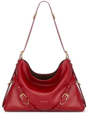 Givenchy Medium Voyou Bag Shiny Leather - Red