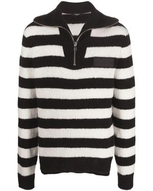 Balmain Maglione Con Zip - Nero