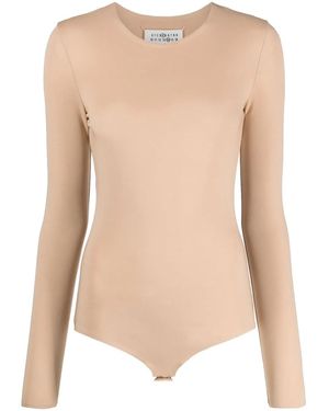 Maison Margiela メゾン・マルジェラ ラウンドネック トップ - ナチュラル