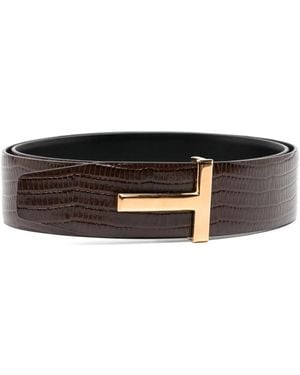 Tom Ford T Icon Belt - White