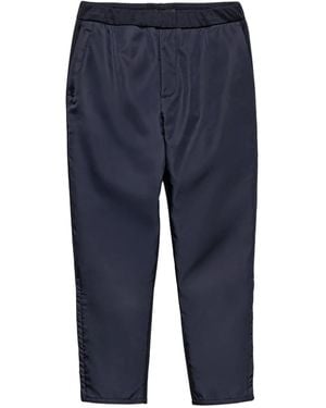 Prada Cotton-Re-Nylon Straight Trousers - Blue