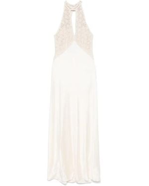 Twinset Panelled Maxi Dress - White