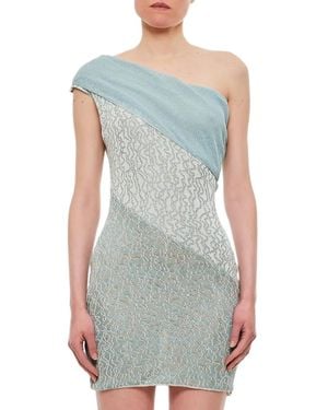 VITELLI Vestido corto texturizado - Gris