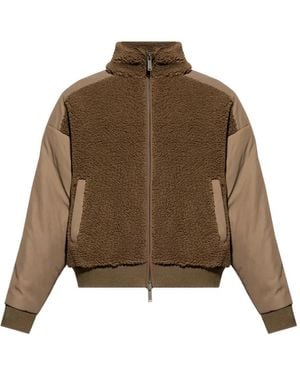 DSquared² テディベアパネル ボンバージャケット - ブラウン